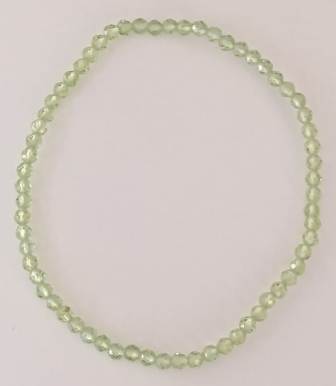 Bracelet facetté- Péridot